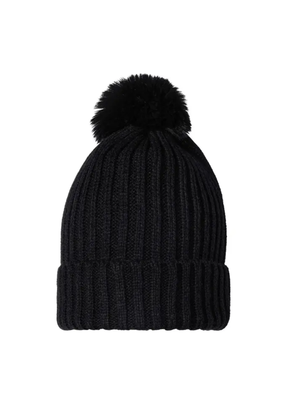 Black hat with sale bobble