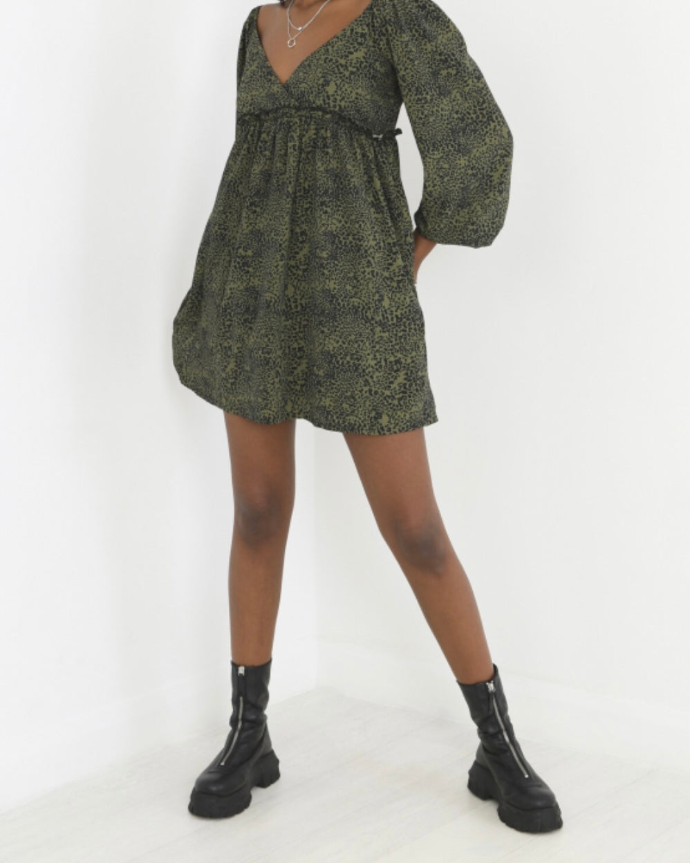 Long sleeve shop smock dress