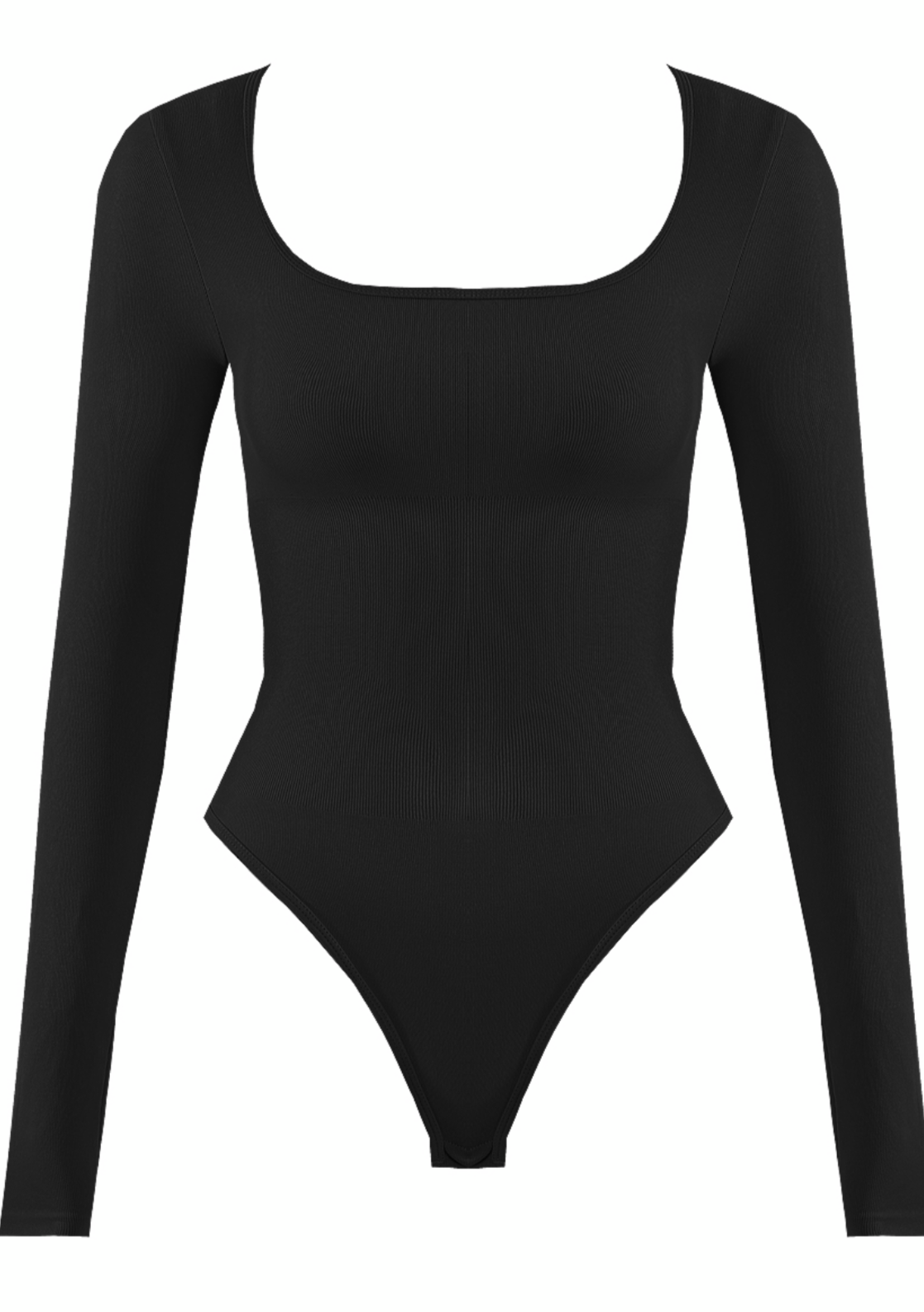 Black Long Sleeve Square Neck Bodysuit – Renaissance Boutique